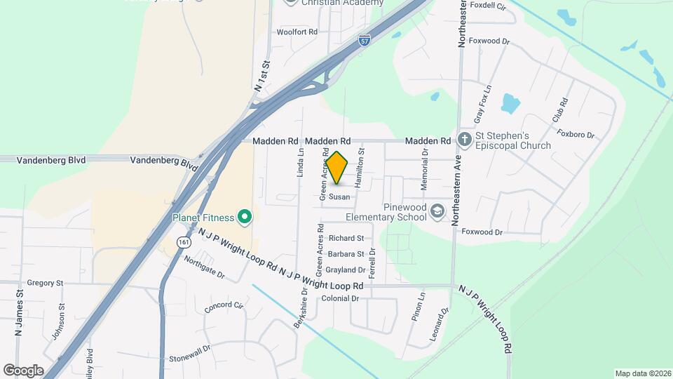 1101 Wilds St Map and Location Details