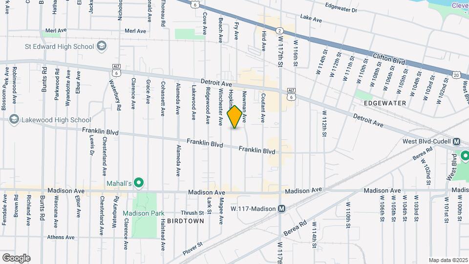1511 Hopkins Ave Map and Location Details