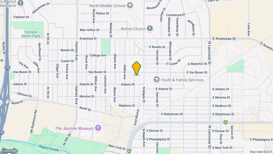 820 Holcomb Ave Map and Location Details