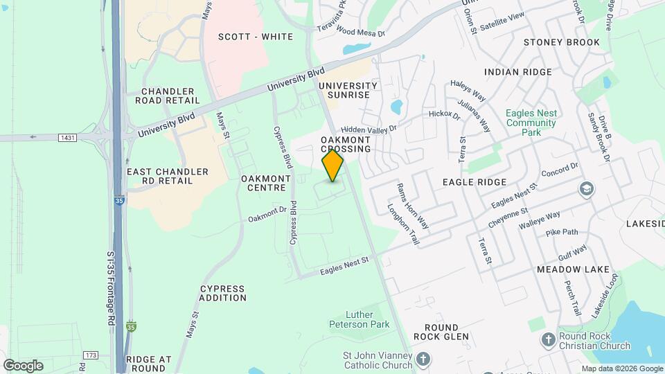 The Enclave at Round Rock Map and Location Details