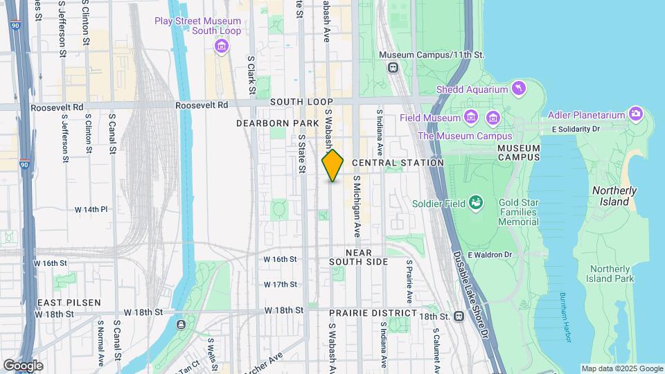 1429 S Wabash Ave Map and Location Details