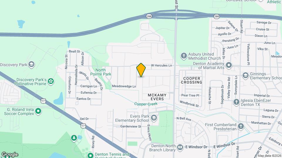 3609 Doris Dr Mapa y Detalles de la Ubicación