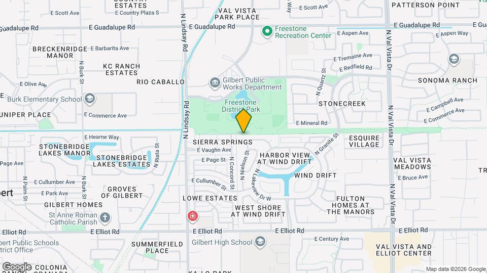 1014 E Hearne Way Mapa y Detalles de la Ubicación