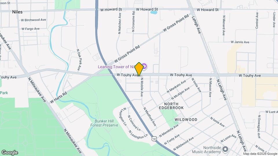 6309 W Touhy Ave Map and Location Details