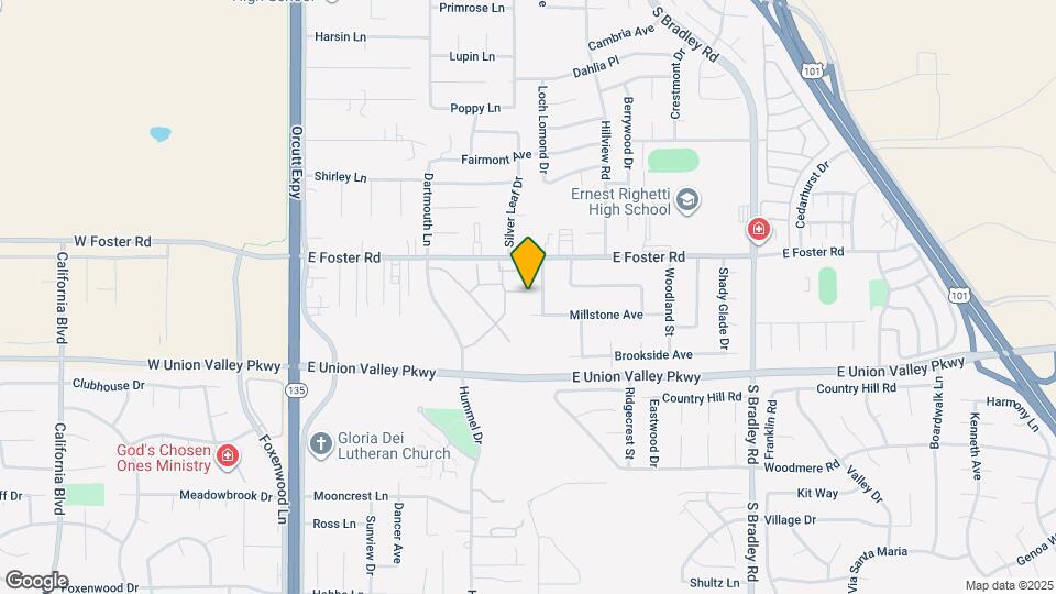 652 Shady Ln Map and Location Details