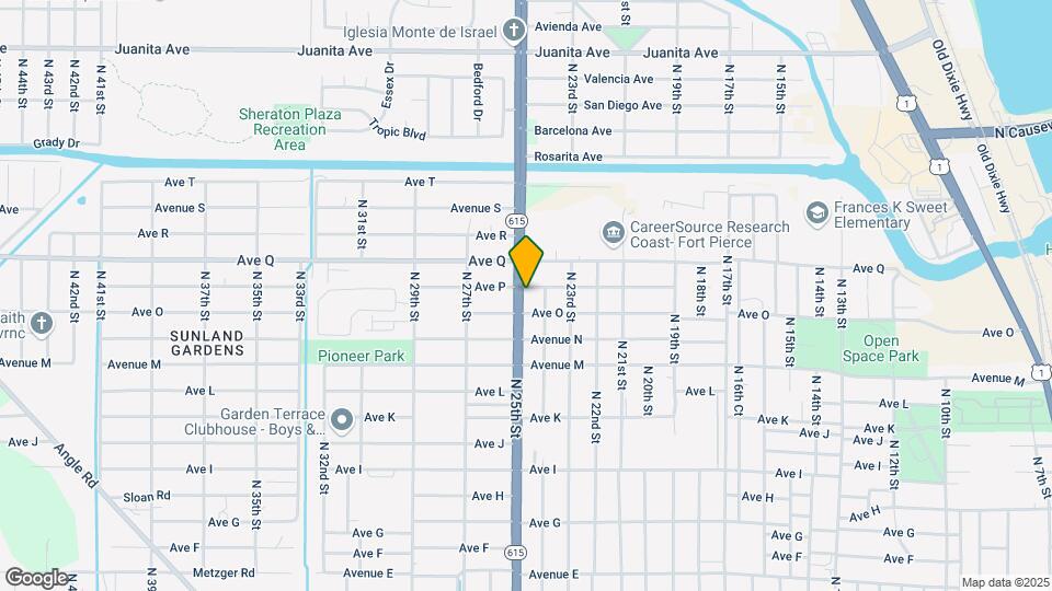 1610 N 25th St Map and Location Details