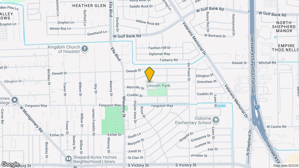 1021 Grenshaw St Map and Location Details
