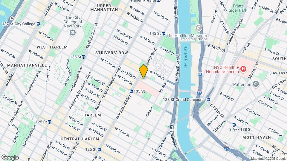 West 131St Street Cluster Map and Location Details