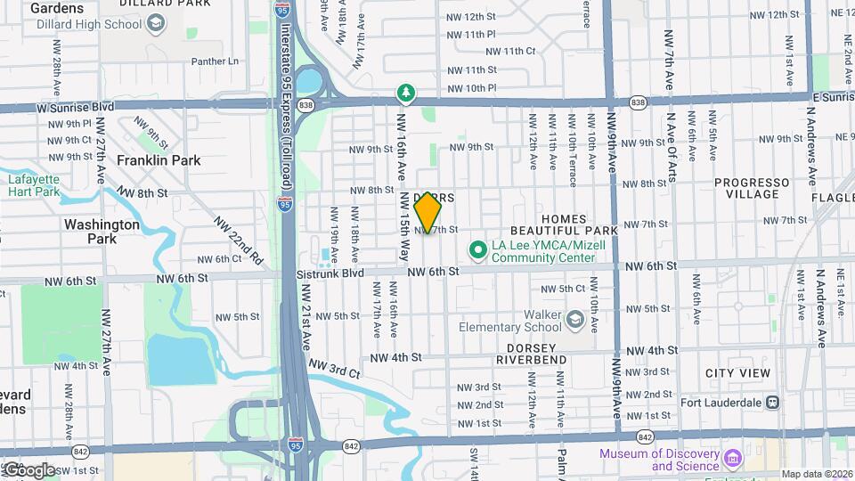 640 NW 15th Terrace Mapa y Detalles de la Ubicación