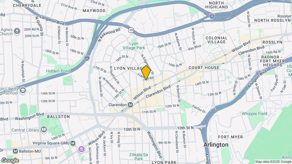 1431 N Fillmore St Map and Location Details