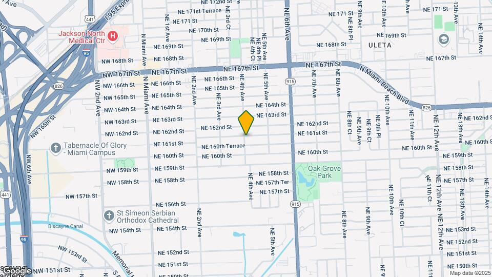 400 NE 161st St Map and Location Details