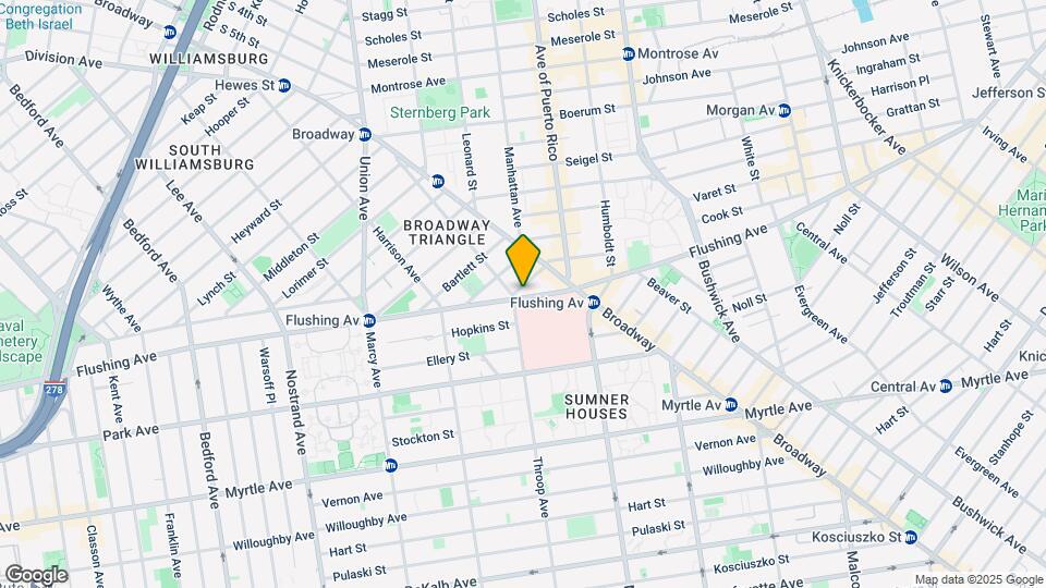 715 Flushing Ave Map and Location Details