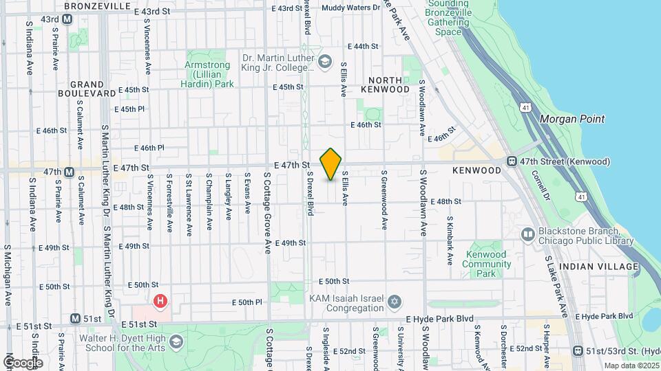 4731-4733 S Ingleside Ave Mapa y Detalles de la Ubicación