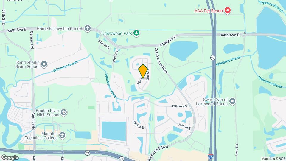 4653 72nd Ct E, Unit 1804 Map and Location Details
