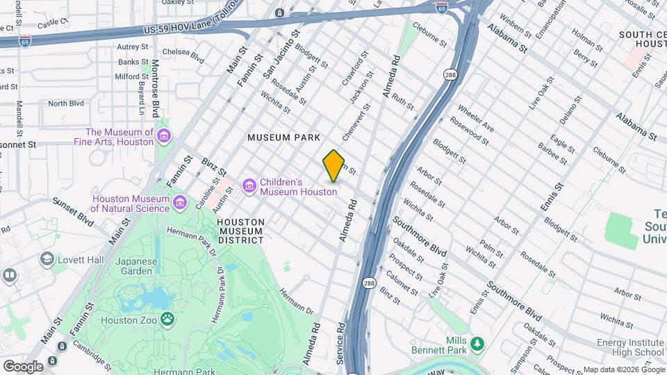 1829 Oakdale St Mapa y Detalles de la Ubicación