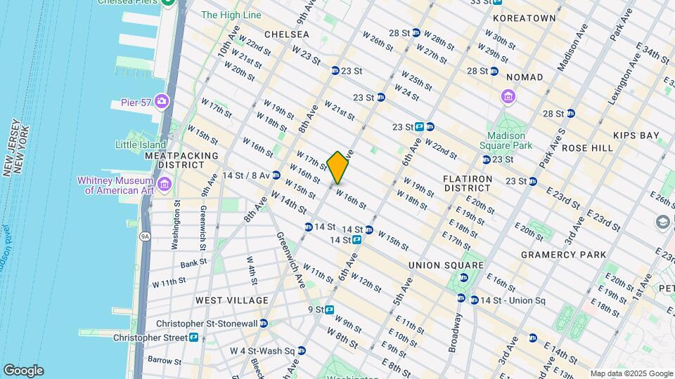 161 W 16th St Map and Location Details