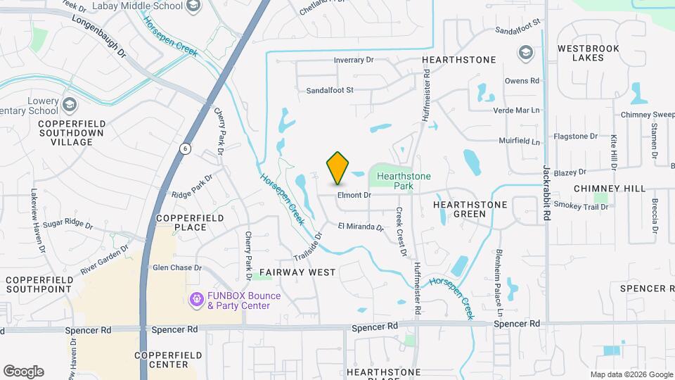 14934 Elmont Dr Map and Location Details