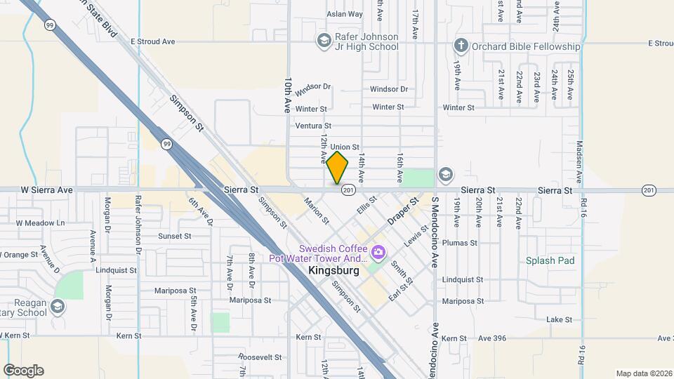 1255 Sierra St Mapa y Detalles de la Ubicación