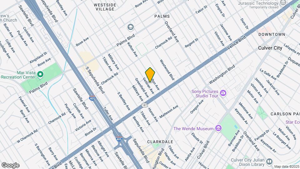 3732 Veteran Ave Map and Location Details