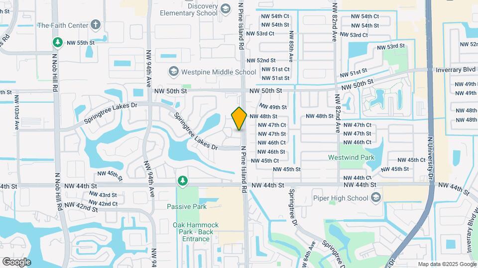 4713 N Pine Island Rd Map and Location Details