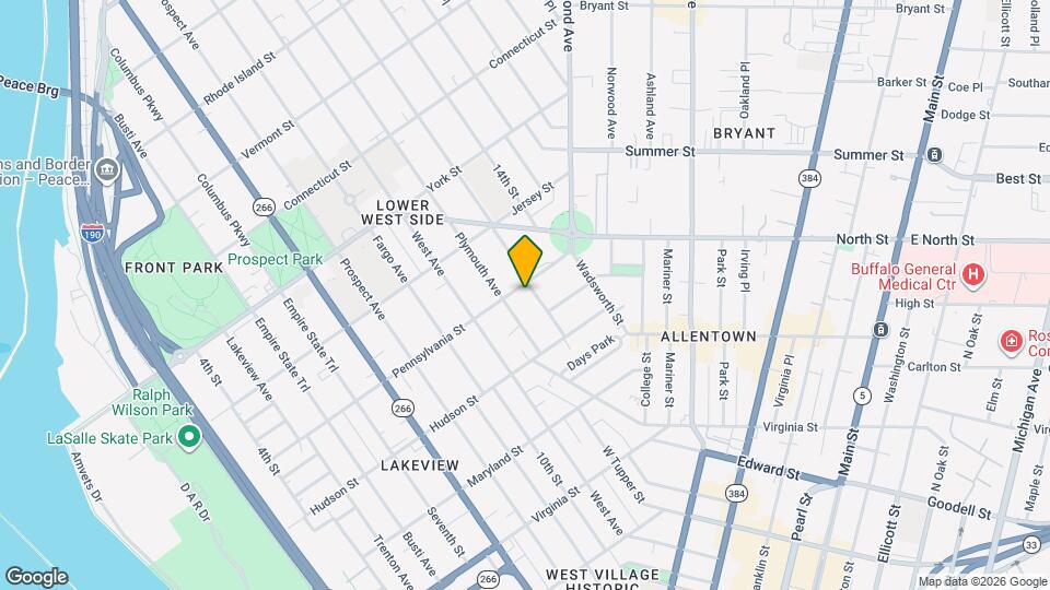 339 Pennsylvania St Map and Location Details