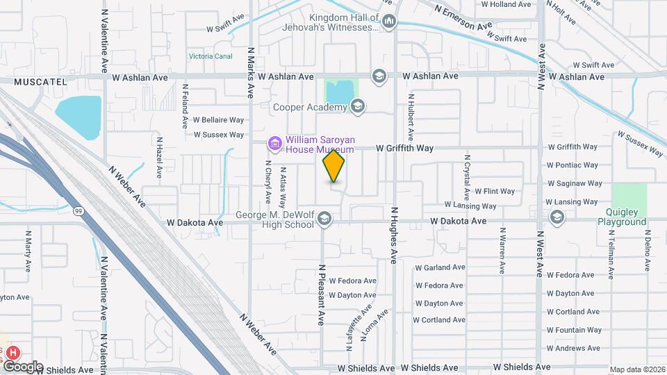 3876 N Pleasant Ave Map and Location Details