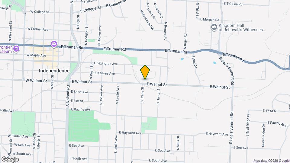 812 E Walnut St Map and Location Details