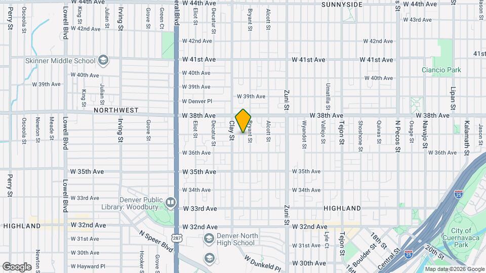 Stunning Potter Highlands home near Highland & Sunnyside Mapa y Detalles de la Ubicación