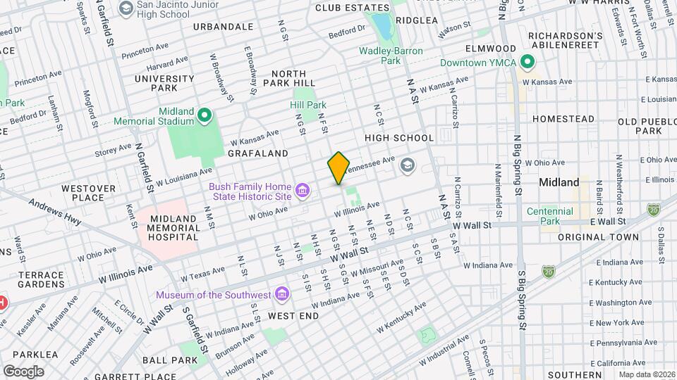 1300 W Ohio Ave Map and Location Details