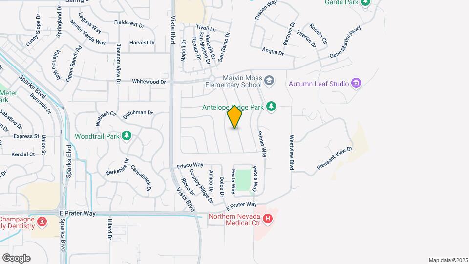 1589 Vicenza Dr Map and Location Details