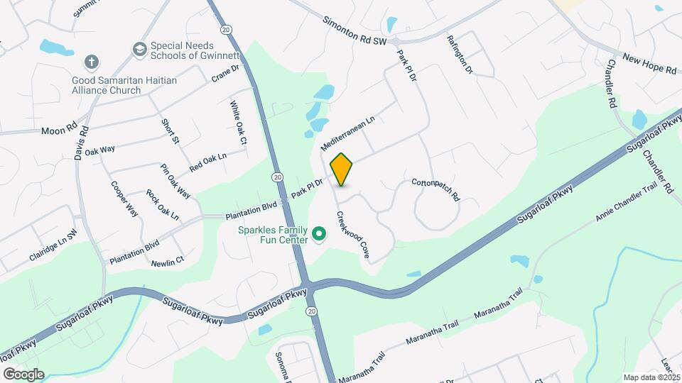 1100 Creekwood Cove Map and Location Details
