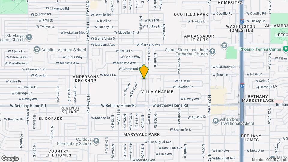 6129 N 31st Dr Mapa y Detalles de la Ubicación