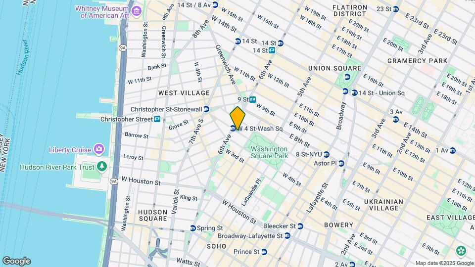 82 Washington Pl-Unit -1F Map and Location Details