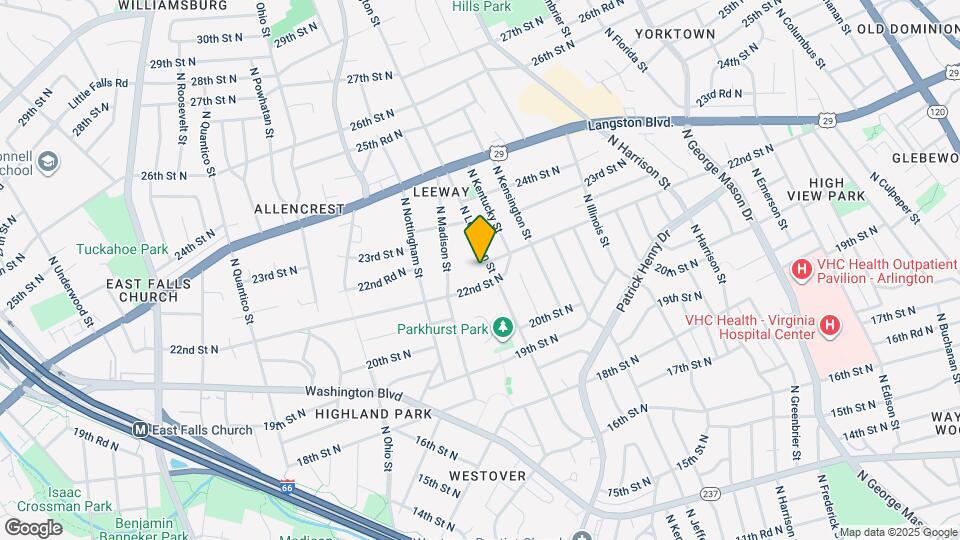 2210 N Lexington St Mapa y Detalles de la Ubicación