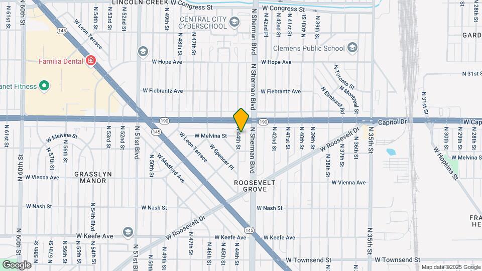 3948 N 44th St Map and Location Details