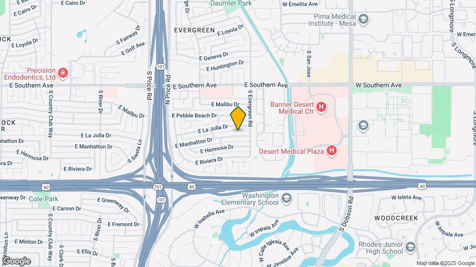 2520 E Manhatton Dr Map and Location Details