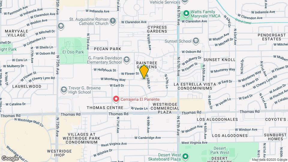 6901 W Monterey Way Map and Location Details
