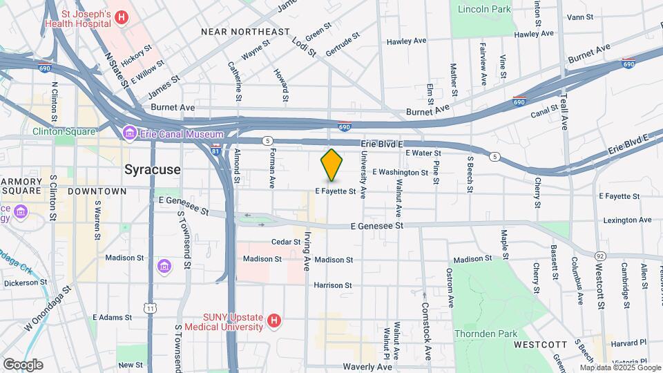 1003 E Fayette St Mapa y Detalles de la Ubicación