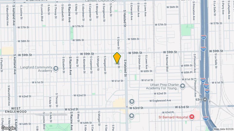 5956 S Green St Map and Location Details