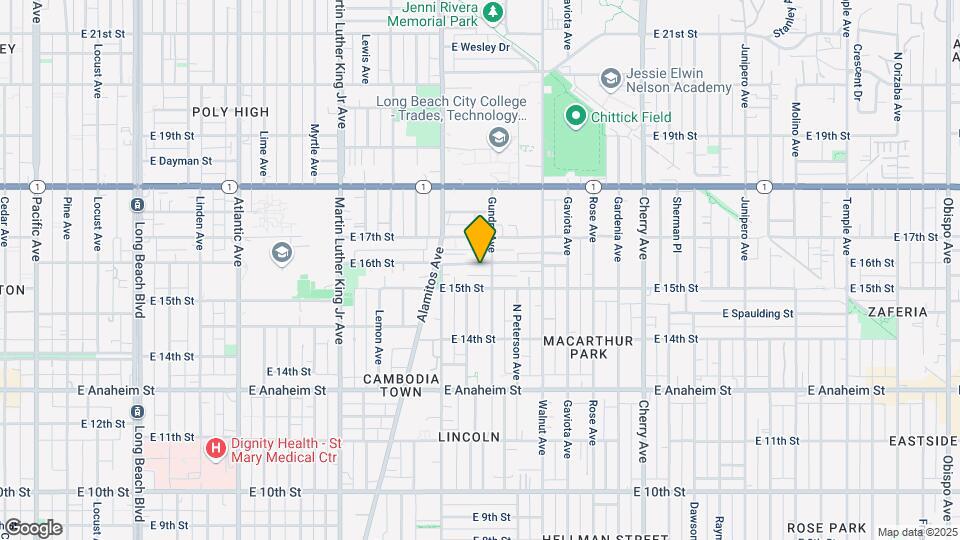 1314 E 16th St Map and Location Details