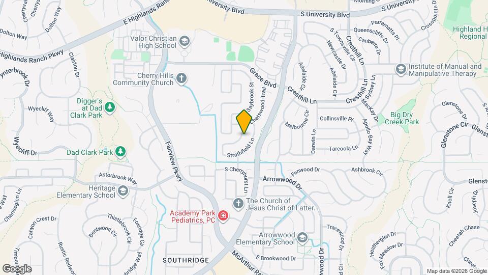 9968 Strathfield Ln Map and Location Details