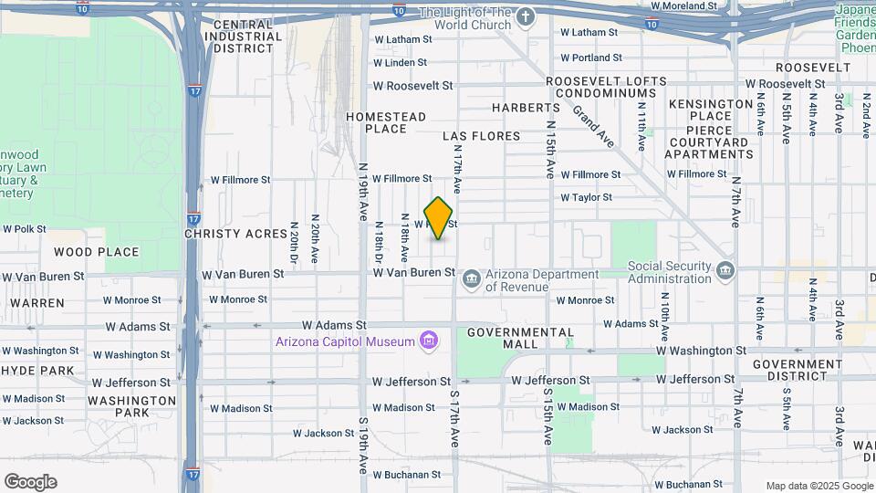 317 N 17th Dr Mapa y Detalles de la Ubicación