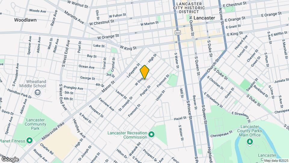 541 St Joseph St Map and Location Details