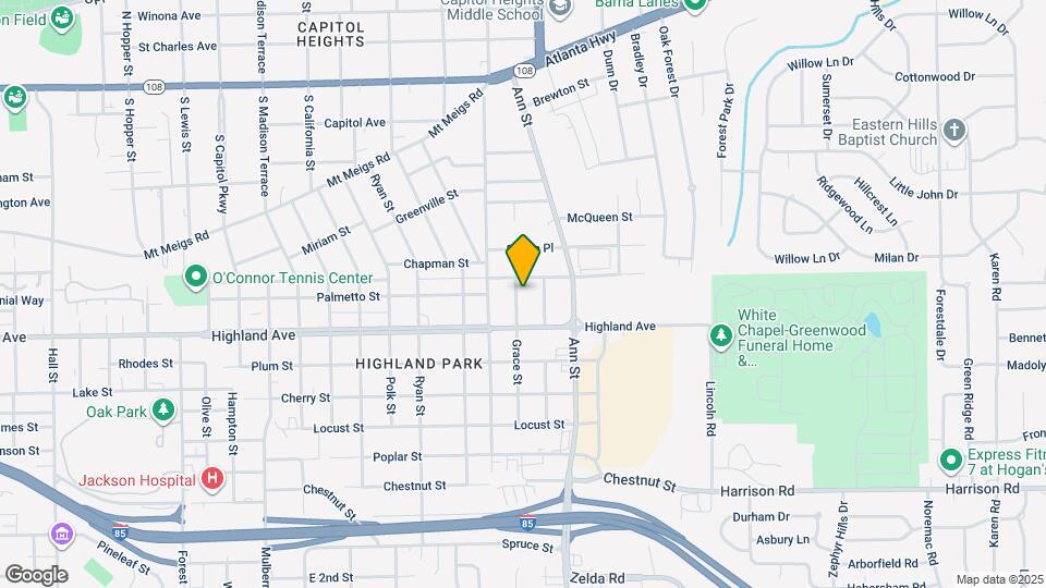 619 Grace St Map and Location Details