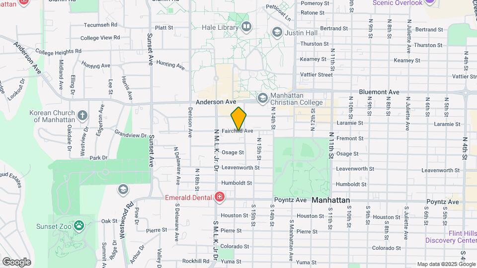 1613 Fairchild Ave Map and Location Details