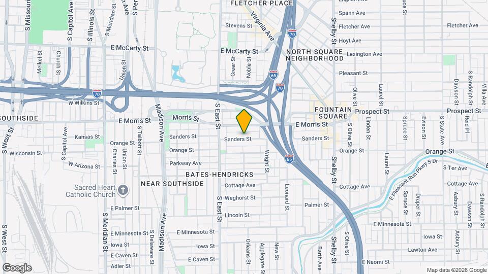 704 Sanders St Map and Location Details