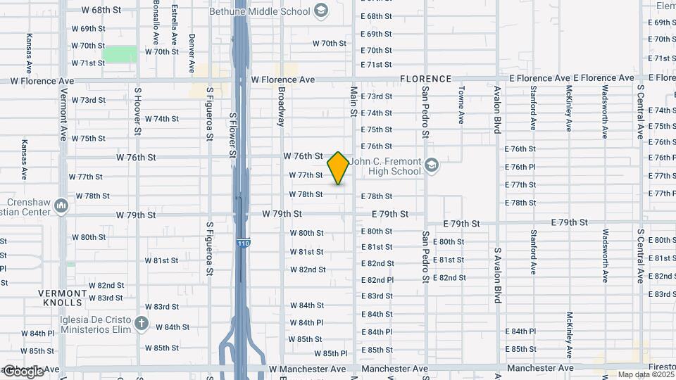 125-129 1/2 W 78th St Mapa y Detalles de la Ubicación