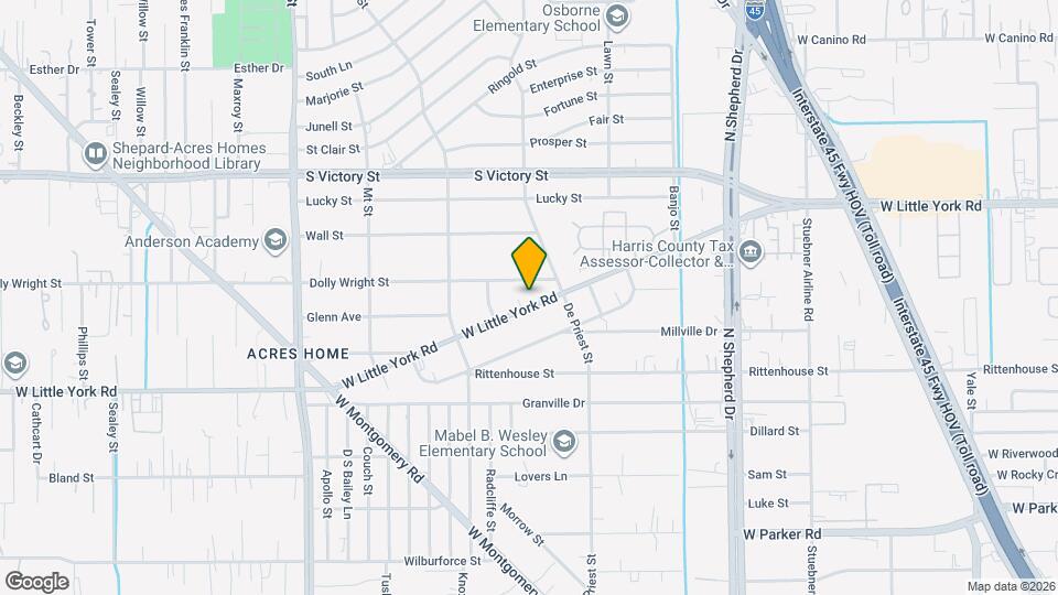 870 W Little York Rd Map and Location Details