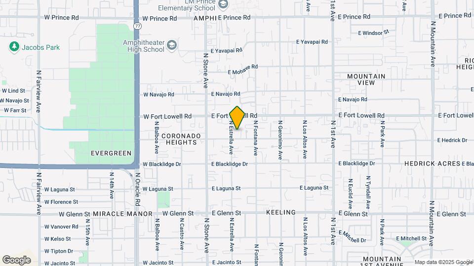 211 E Delano St Map and Location Details