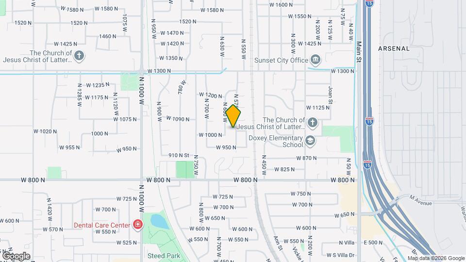 1027 N 575 W Map and Location Details